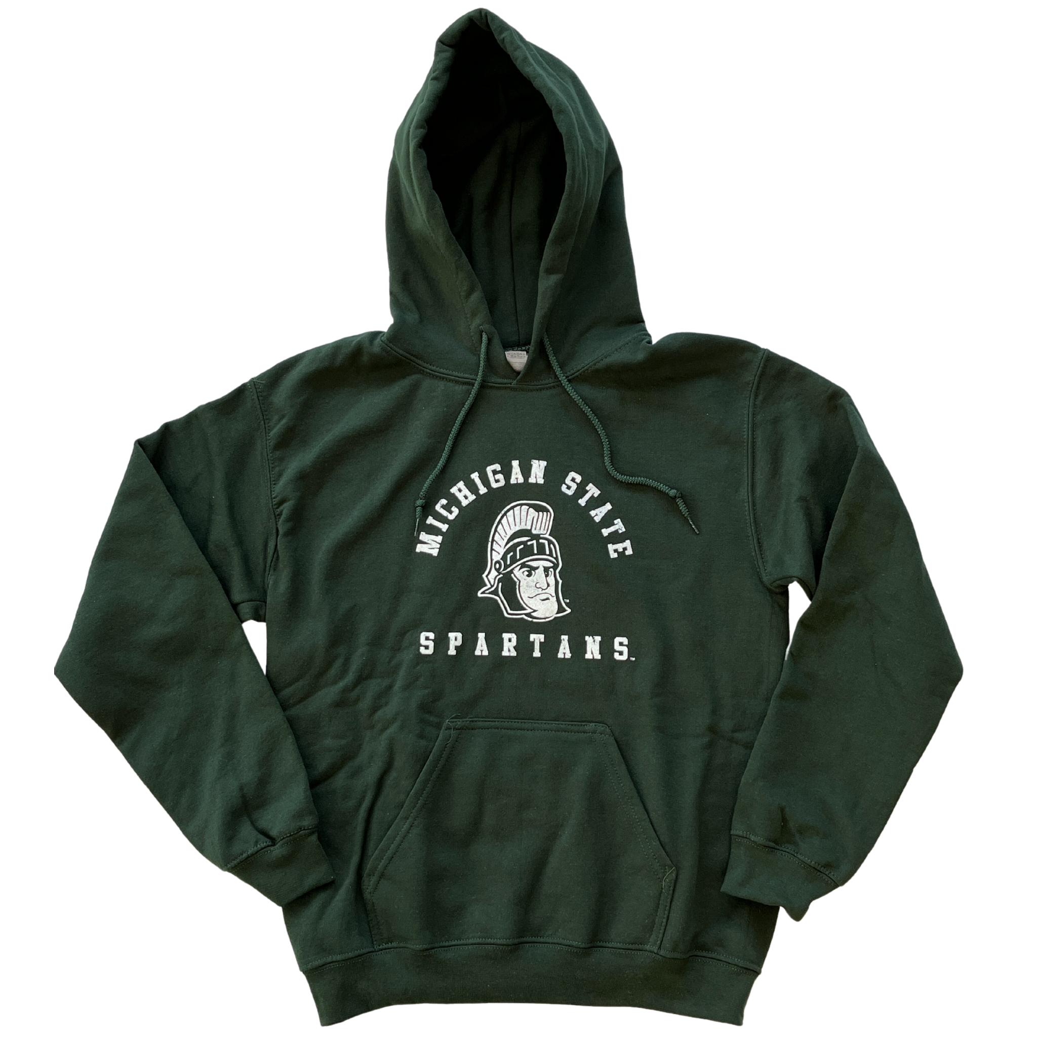 Michigan State University Spartans Hooded Sweatshirt with East Lansin