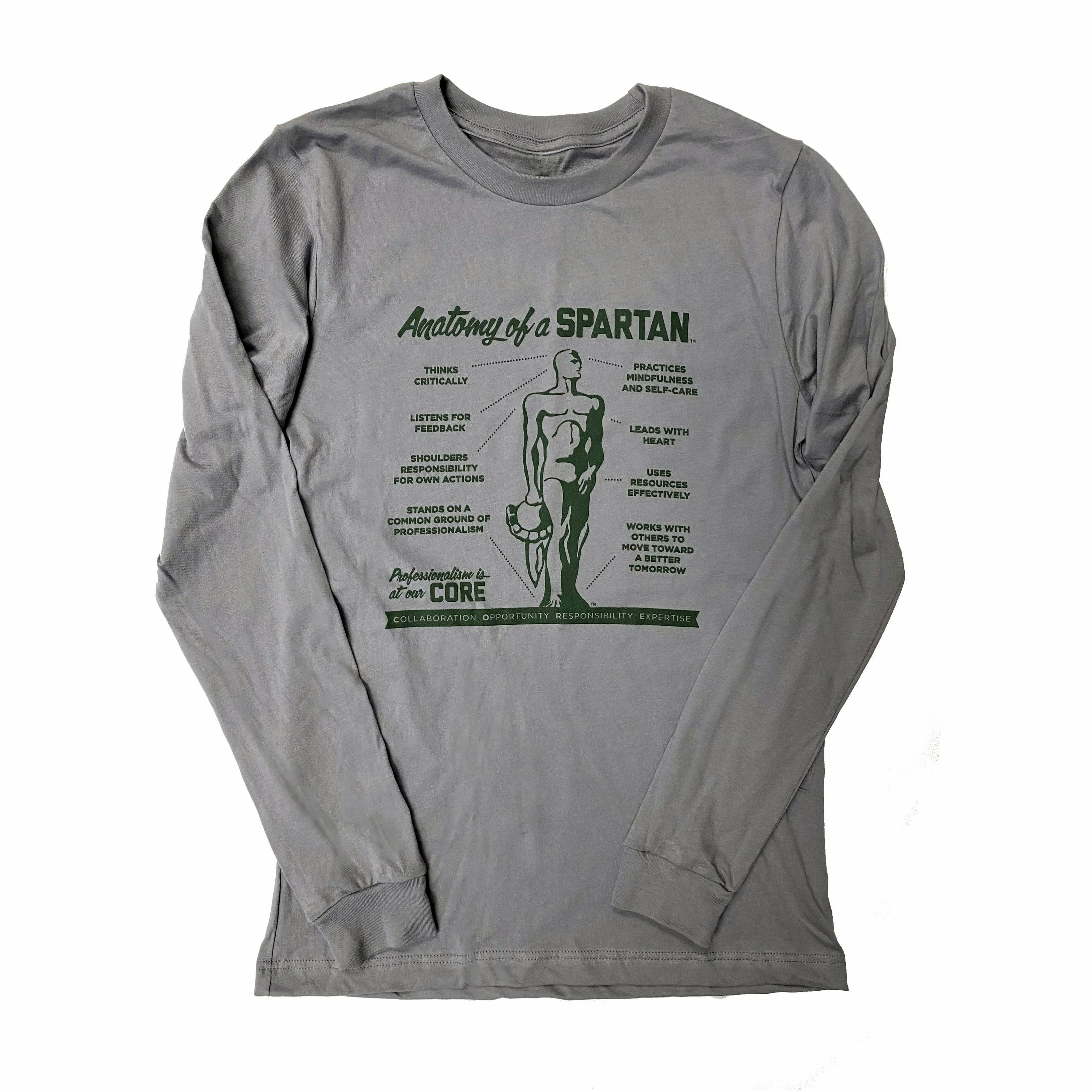 Anatomy of a Spartan Men's Long Sleeve Shirt